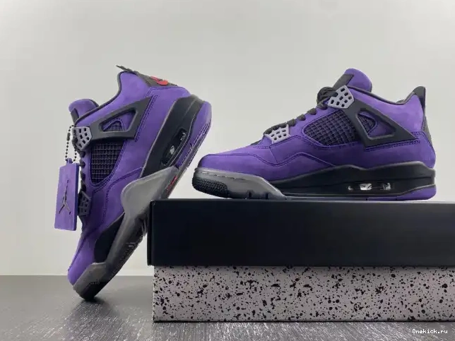 One Kick Suede x Purple Scott Air Jordan Travis 4 0531